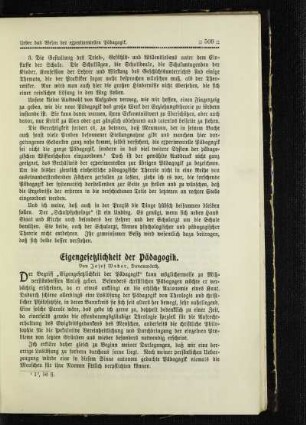 Eigengesetzlichkeit der Pädagogik