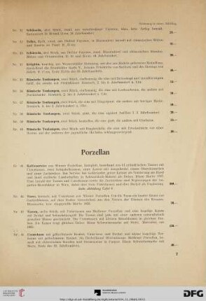 Porzellan (Nr. 41-59)