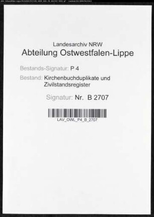 Heiratsbelege zum Zivilstandsregister von Pelkum (H 1811)