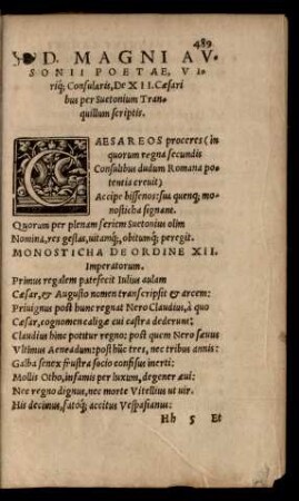 De XII. Caesaribus ...