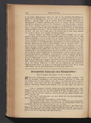 Missionstaktische Erwägungen eines Missionspraktikers