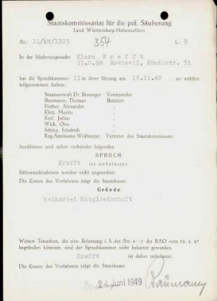 Krefft, Klara