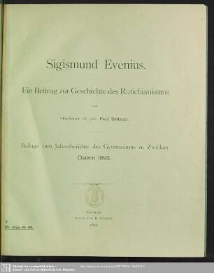 1894/95,Beil.: Bericht : über das Schuljahr ...
