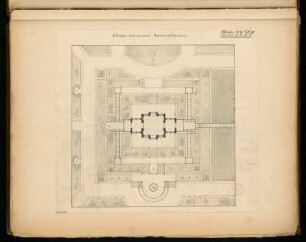Gartenhaus Monatskonkurrenz Oktober 1877: Lageplan mit Grundriss