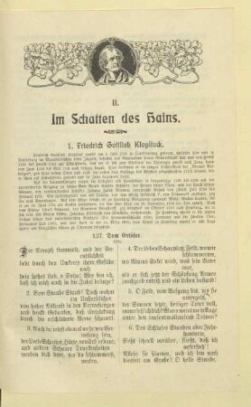 II. Im Schatten des Hains