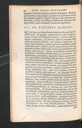 XIII. Io. Baptista Mansus.