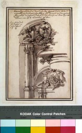 Disegni di Carlo Marchionni Architetto, e Scultore Romano, Altarentwürfe für die Cappella dell'Angelo Custode im Dom zu Spoleto