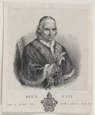 Bildnis des Papst Pius VIII.