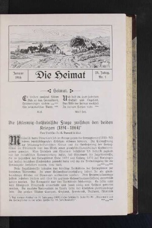 Januar 1914, 24. Jahrg. Nr. 1