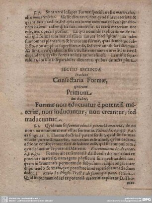 ...tradens Consectaria Formae, quorum Primum ita habet, ...