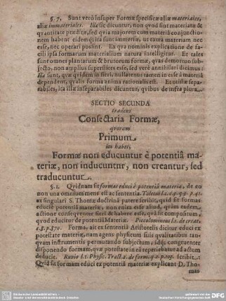 ...tradens Consectaria Formae, quorum Primum ita habet, ...