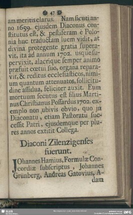 Diaconi Zilenzigenses fuerunt
