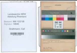 Entnazifizierung Carl Strathmann , geb. 13.09.1897 (Angestellter)