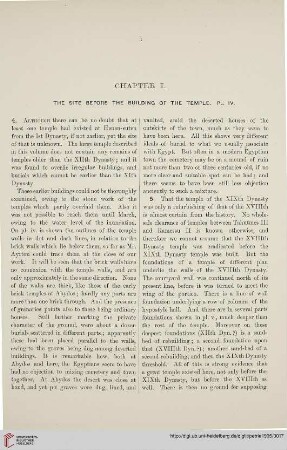 Chapter I: The site before the building of the temple
