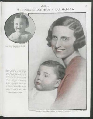 ¿Se parecen los hijos a las madres?