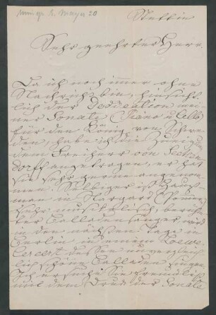 Brief an Musikverlag Ed. Bote und G. Bock : 1883