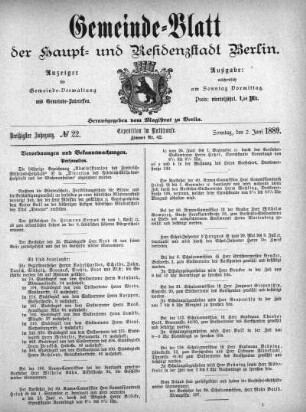 1889,22: No. 22, 2. Juni 1889