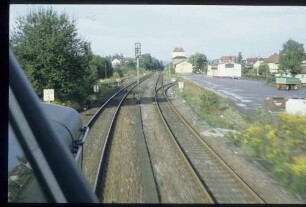 Einfahrt in Bf. Schwaigern