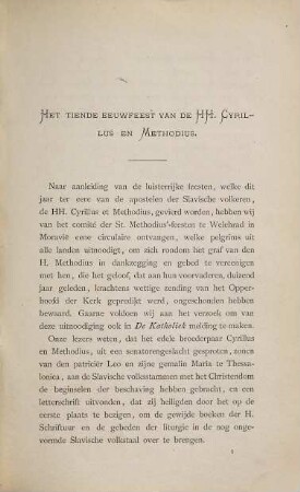 De Katholiek. 88 = N.S. 22. 1885
