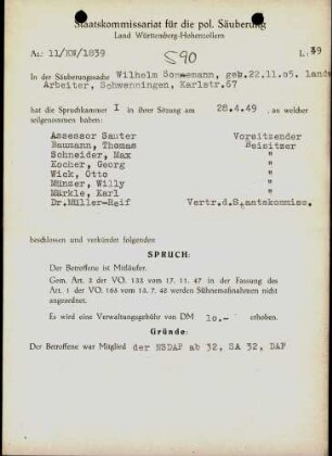 Sonnemann, Wilhelm