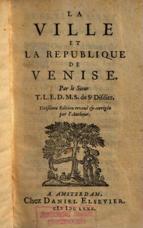 La ville et la republique de Venise