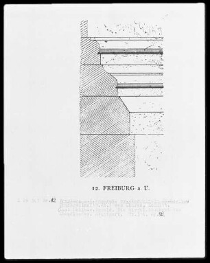Freyburg a. d. Unstrut, ev. Pfarrkirche Sankt Marien, Kranzgesims (13. Jahrhundert) des Chores