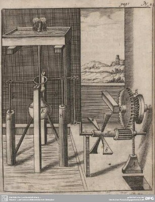 Fig. XXVIII. Ein doppeltes Druck-Werck.