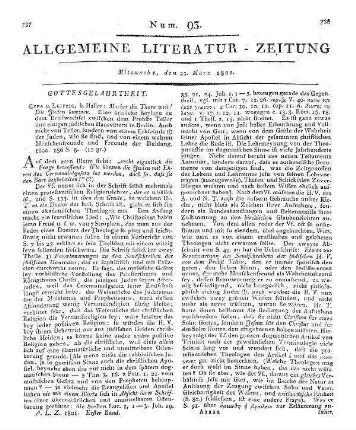 Oemler, C. W.: Vermischte und letzte Beyträge zur Pastoraltheologie und Casuistik für angehende Prediger. Nach Alphabetischer Ordnung. Jena: Göpferdt 1800