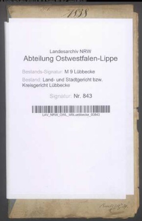 Erblasser: Lindemann, Caspar Heinrich; Erblasser: Lindemann, Catharine Dorothee, geb. Höfener: