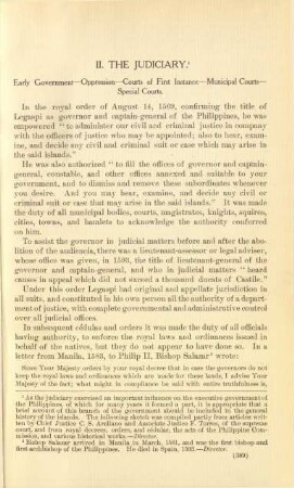 II. The Judiciary