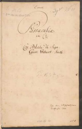 Passacaglien; org; c-Moll; BWV 582
