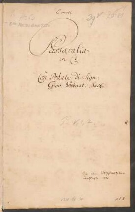 Passacaglien; org; c-Moll; BWV 582