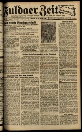Ausgabe vom Mittwoch, den 21. Februar 1940.