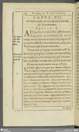 Caput VII. De Tentatione crucis propria virorum & foeminarum