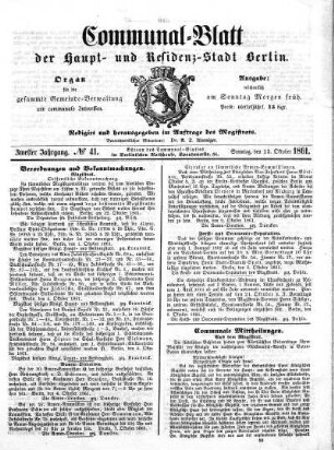 1861,41: No. 41, 13. Oktober 1861