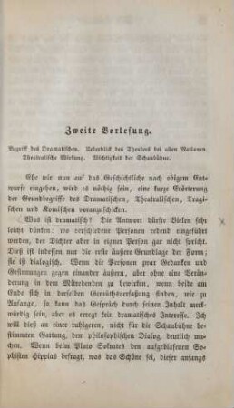 Zweite Vorlesung
