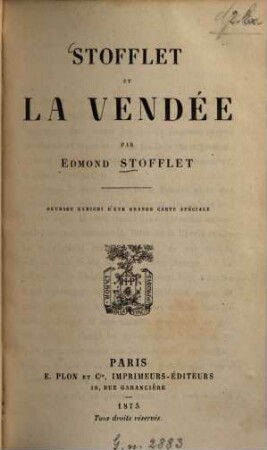 Stofflet et la Vendée