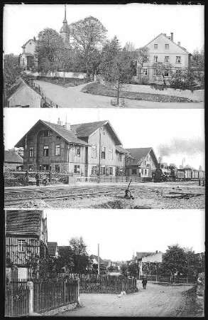 Niederau. Kirche, Bahnhof, Dorfstraße
