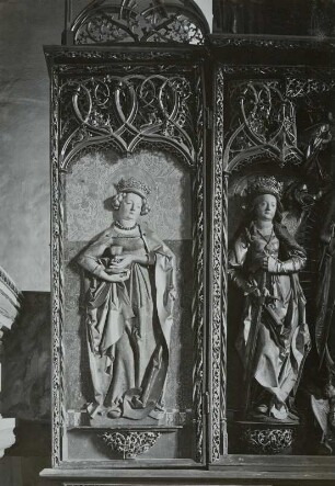 Mittelschrein: Heilige Barbara