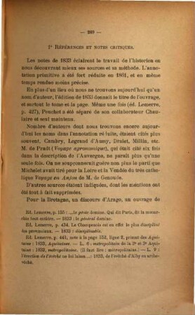 Le Tableau de la France de Michelet : Notes sur le texte de 1833