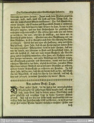 Am andern Buß-Tage