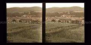 Blick zum Bahnhof von Aue