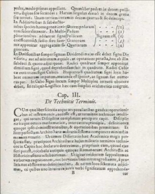 Cap. III. De Technicis Terminis.