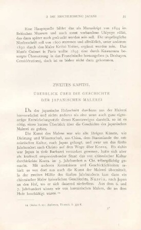 Zweites Kapitel. Überblick über die Geschichte der Japanischen Malerei