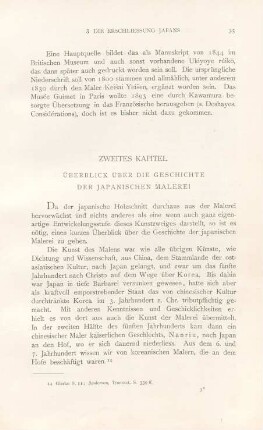 Zweites Kapitel. Überblick über die Geschichte der Japanischen Malerei