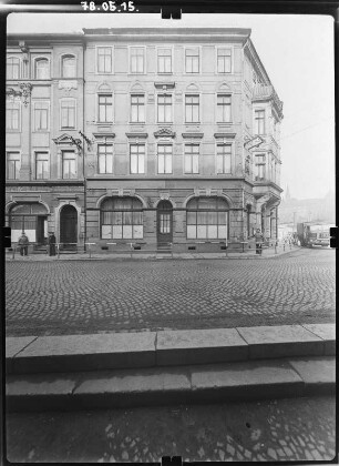 Meißen-Altstadt, Gerbergasse 4. Wohnhaus mit Laden (E. 19. Jh.) Straßenfront