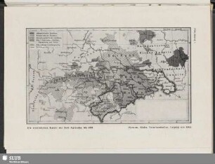 Abbildung 1 Die wettinischen Lande zur Zeit Agricolas bis 1547