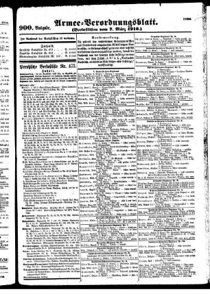 900. Ausgabe. Dienstag, 7. März 1916