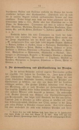 2. Die Germanisierung und Christianisierung der Preußen