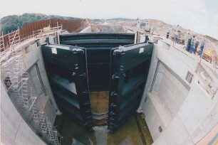 Schleusenanlage Saarbrücken im Bau